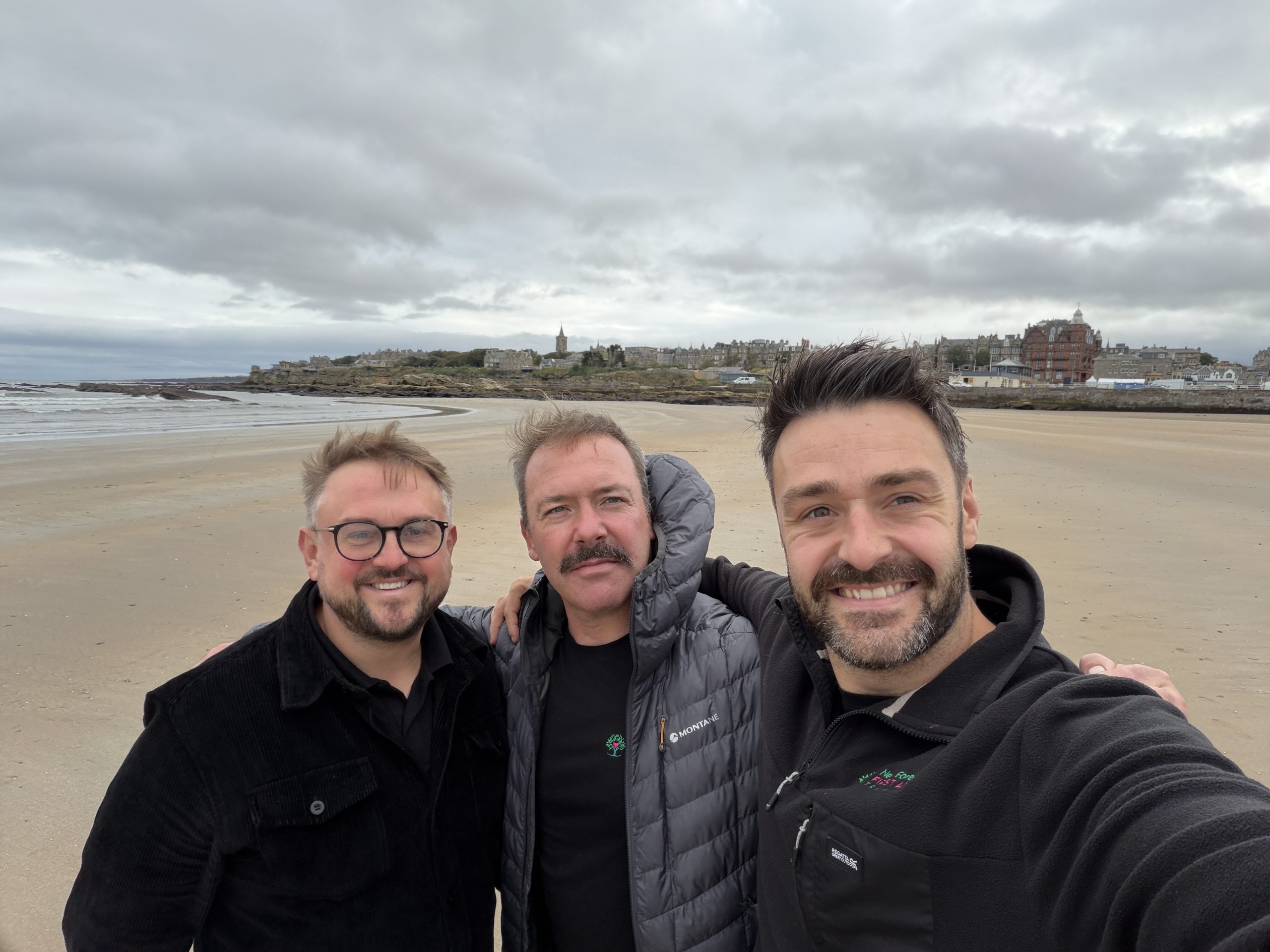 Joe, Neil, James exploring scotland after a days First Aid Training.