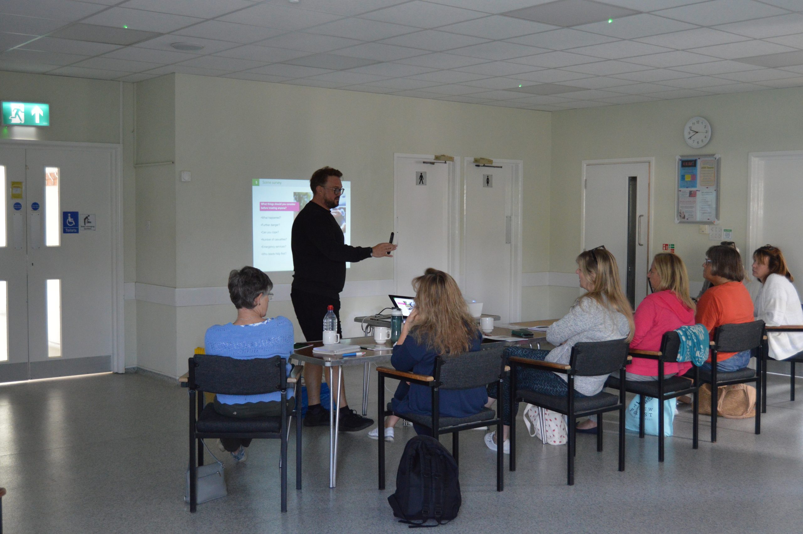 Joe Delivering Paediatric First Aid training