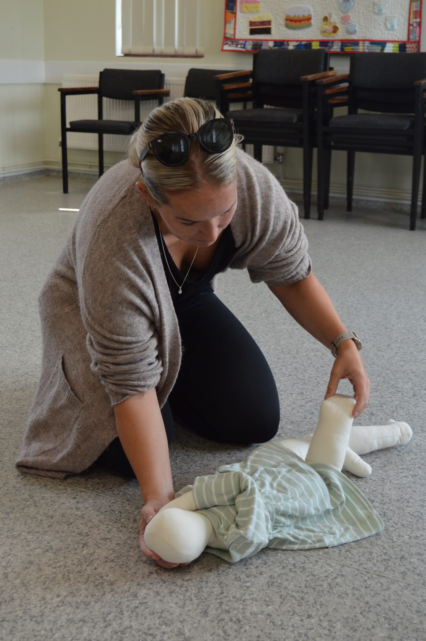 Paediatric child in Recovery Position. Paediatric First Aid training